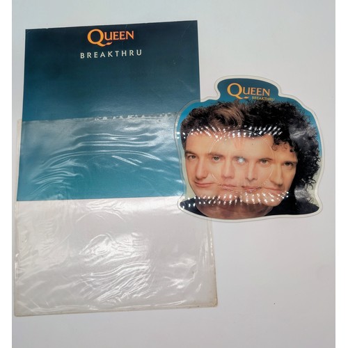 415 - Collection Of Vinal Records to include: Queen Sheer Heart Attack Beakthru Picture Disc, Queen Greate... 