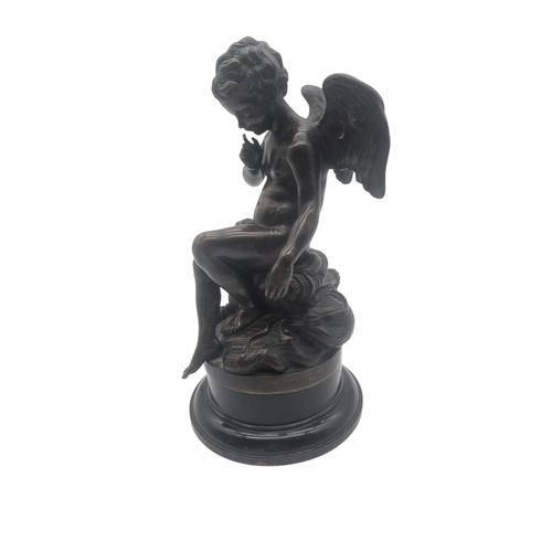 68 - French Bronze Figure Lartour Etienne Maurice Falco net, standing 23cm.