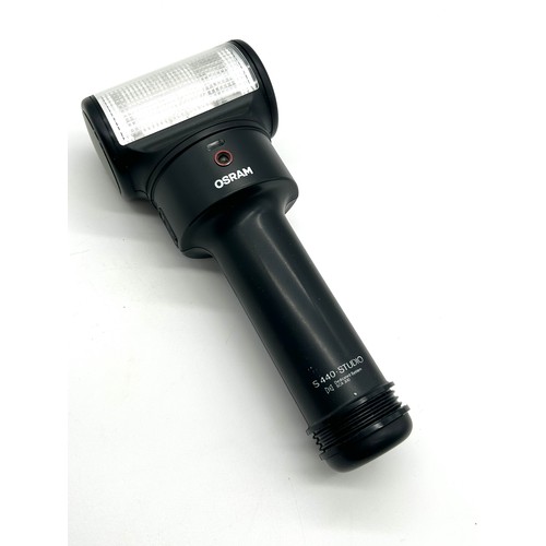 446 - Boxed Osram S440 Studio Bounce Flash Unit, Sunpak MX118 Flash, Achiever 300AF Flash, Hanimex TZ755CP... 