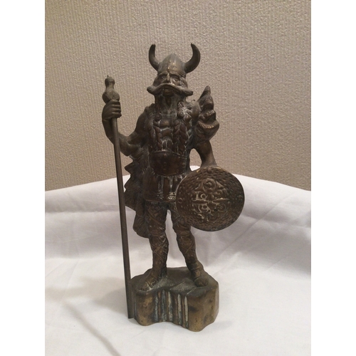 55 - Heavy Bronze Viking Figure