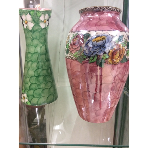 161 - 2 Maling lustre vases.