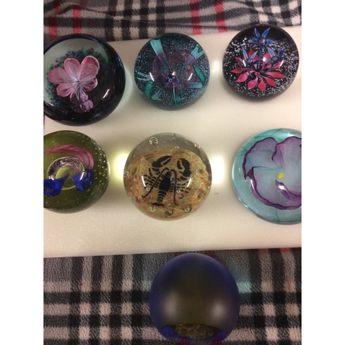 179 - 7 limited edition Caithness paperweights etc.