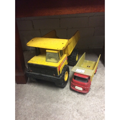 223 - 2 vintage toy trucks.