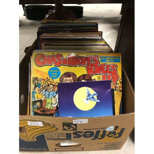 323 - Large box Of records.