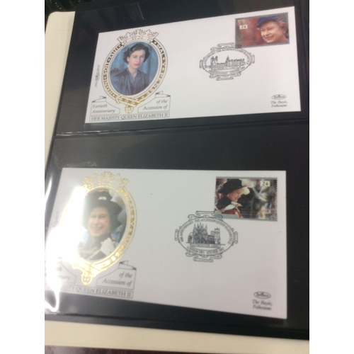 257 - 4 albums of royal events stamps, first day cover s and coin.