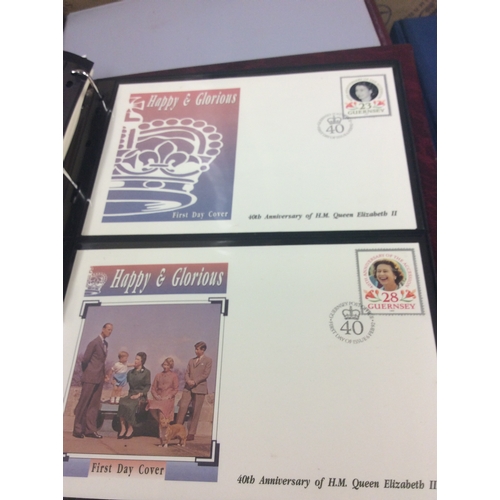 257 - 4 albums of royal events stamps, first day cover s and coin.