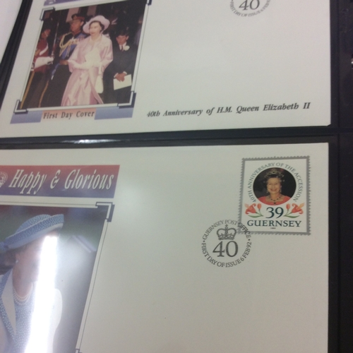 257 - 4 albums of royal events stamps, first day cover s and coin.