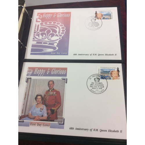 257 - 4 albums of royal events stamps, first day cover s and coin.