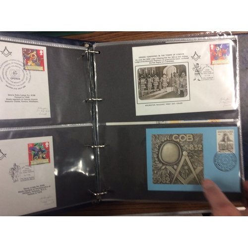 266 - Album of Masonic 1st day covers etc.