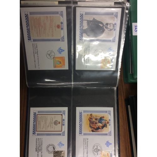 266 - Album of Masonic 1st day covers etc.