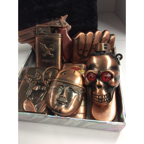 95 - Collection of novelty lighters.