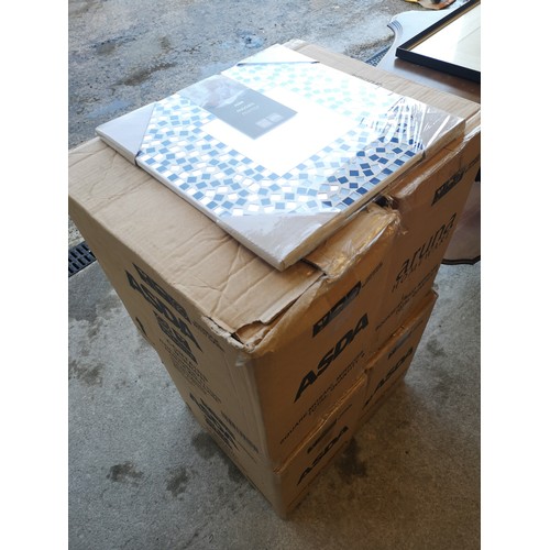 517 - 4 boxes of mosaic mirrors.