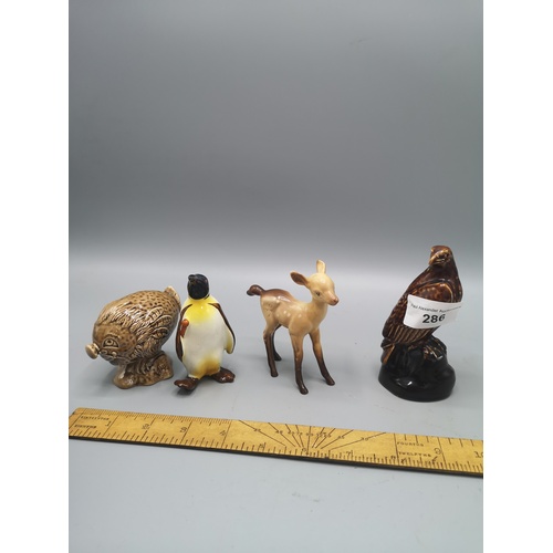 286 - 4 pieces of beswick .