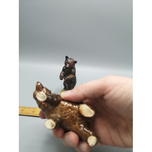 278 - 3 Early beswick bear figures does have damage.