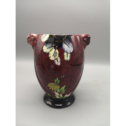 31a - Spider web pattern vase.