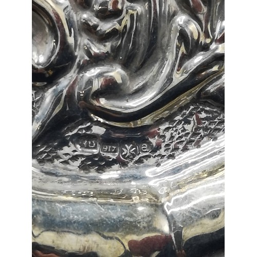 20 - Maltese silver hall marked 917 tray makers ND together with contental silver tray.