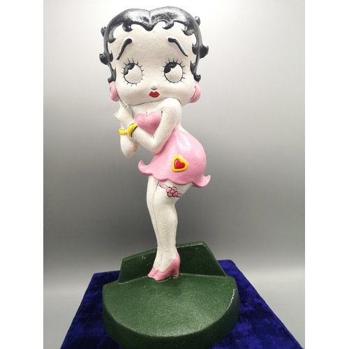 41 - Large cast metal Betty boop door stopper.