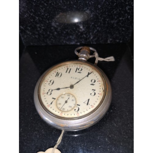 45d - Elgin pocket watch for spares.