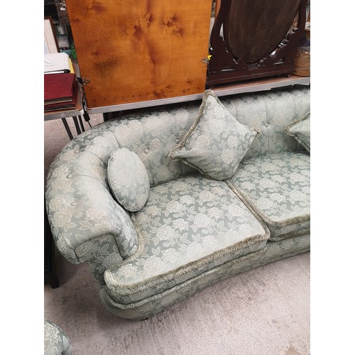 120 - Vintage chesterfield 3 seater couch.