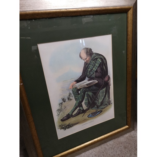 237 - Lithograph of clan Campbell  by R.R Martin in gilt frame.