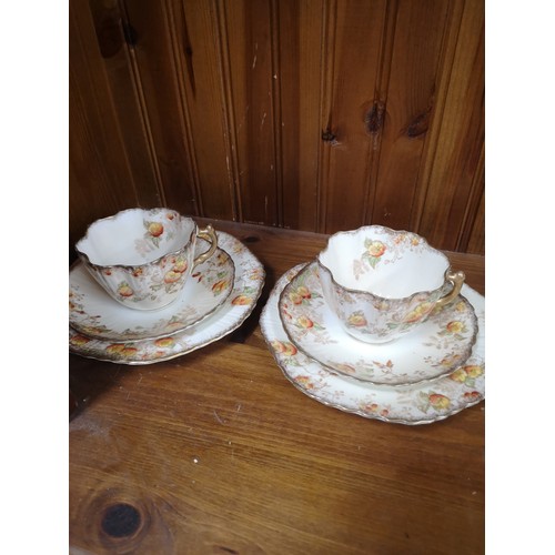 79 - Large Victorian porcelain tea set.