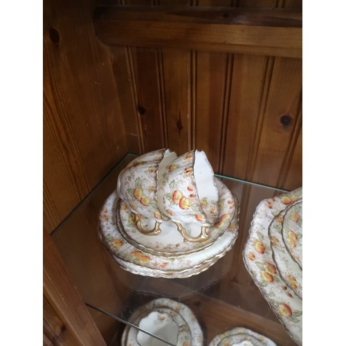 79 - Large Victorian porcelain tea set.