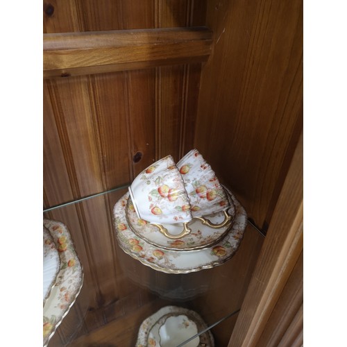 79 - Large Victorian porcelain tea set.