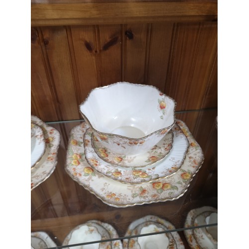 79 - Large Victorian porcelain tea set.