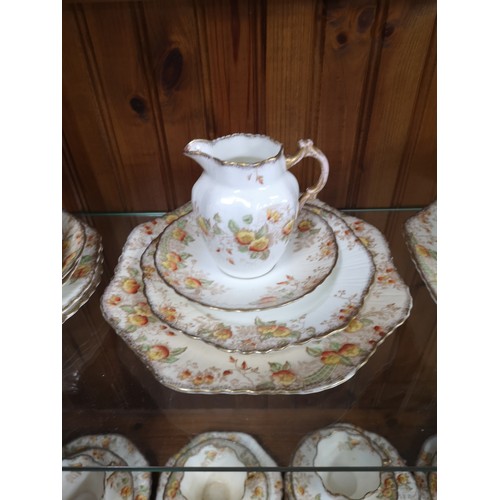 79 - Large Victorian porcelain tea set.