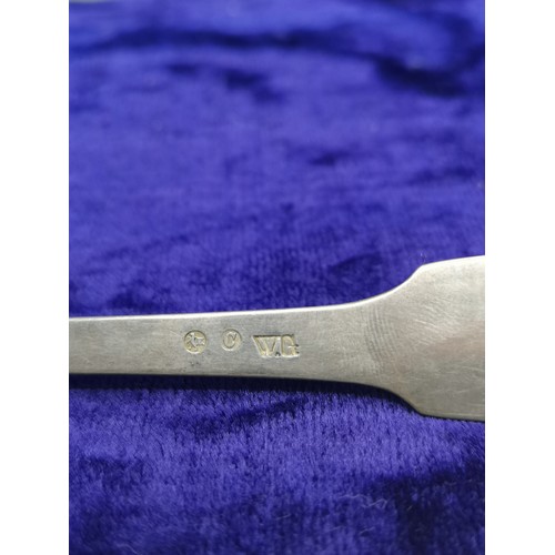 2 - Large georgian silver spoon makers WG dated 1818.