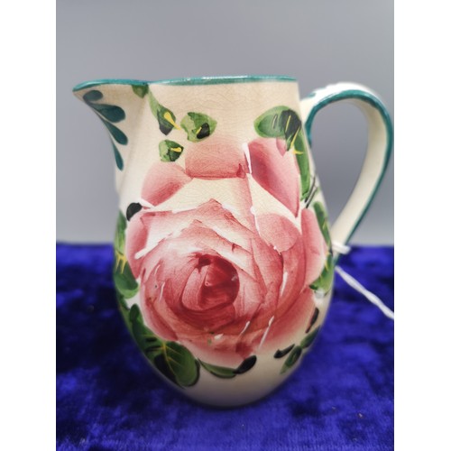 40 - Wemyss ware Rose pattern jug.