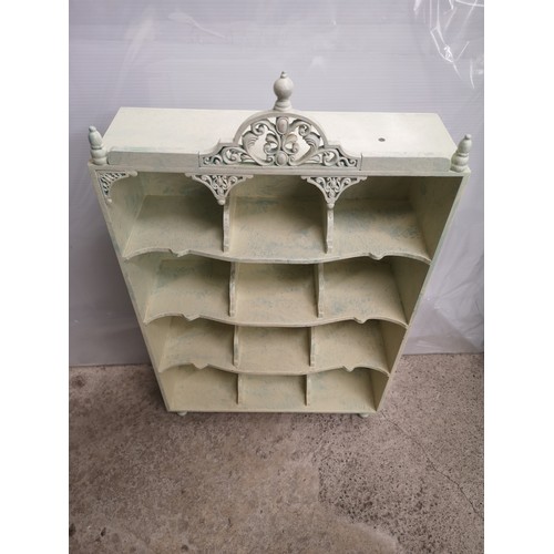 216 - Ornate contemporary carved wall cabinet.