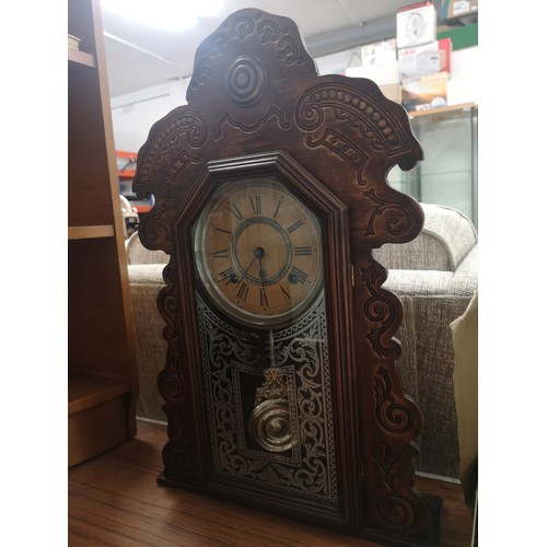 302 - Victorian American ginger Bread clock.