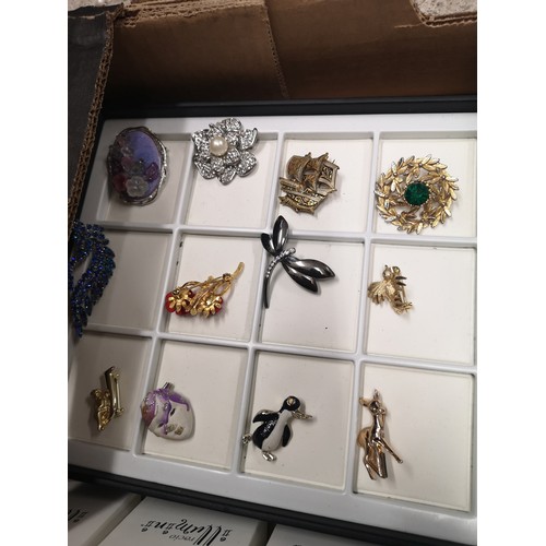 342 - Large box of quality costume Jewellery.