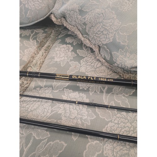 109b - Shakepspear black fly rod 9 ft aftma.