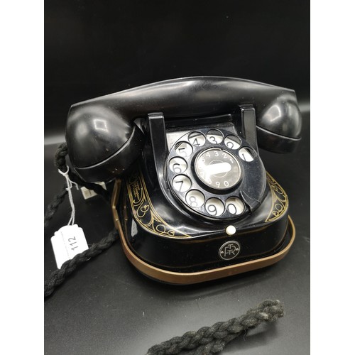 265 - Early 1900s bell telephone by M F G company With Brass Carry Handle Beautiful Condition.