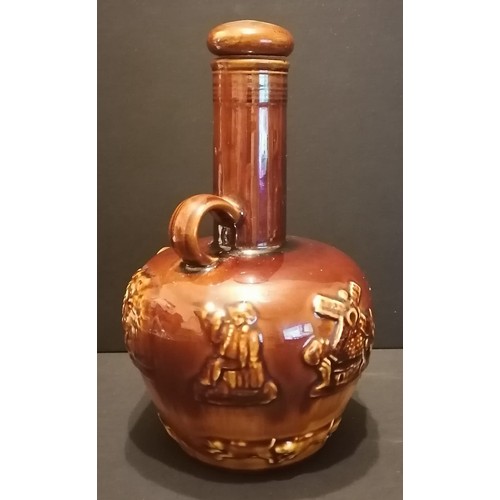 239A - Arthur Wood lambeth ware decanter.