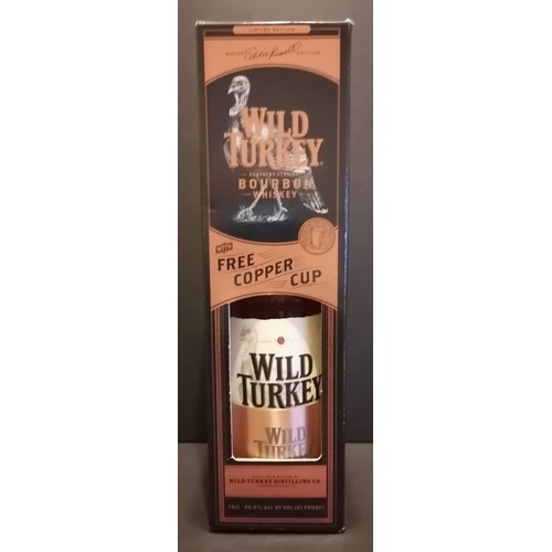 253 - Limited edition wild turkey bourbon with box full and. Sealed.