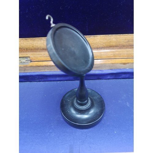 48a - Edwardian ebony pocket watch holder.