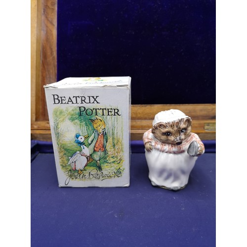 71 - Early Beswick Beatrix Potter Mrs tiggy winkle with original box.