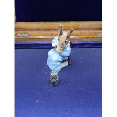 83 - 2 early Beswick Beatrix Potter figures cotton tail & thomasina tittlemouse.