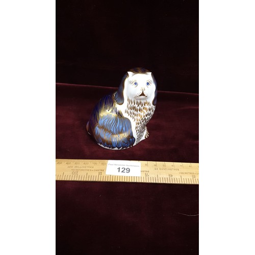 129 - Royal Crown Derby dog paperweight