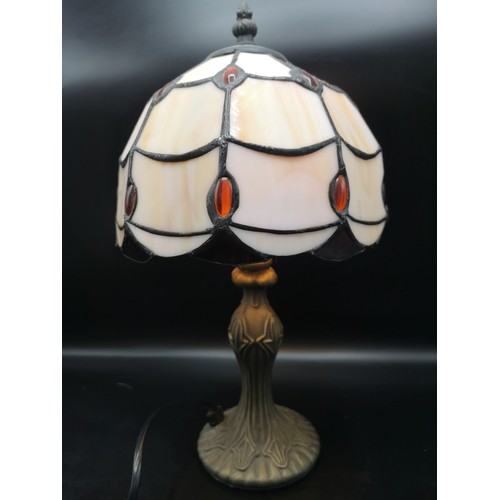 176 - Tiffany style table lamp in working order.