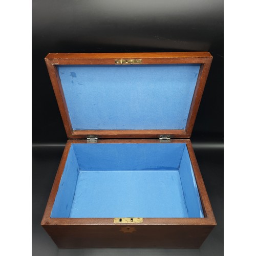 182 - Antique victorian document box.