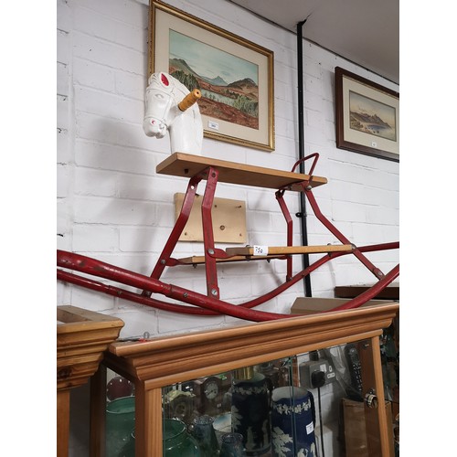 750 - Vintage rocking horse.