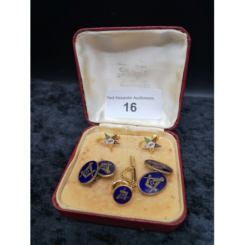 16 - Lot of Masonic Cuff links etc.