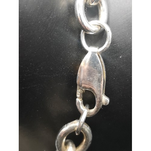 38 - Heavy silver 925 bracelet. 18.42 grams..