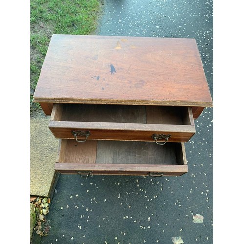 98 - Antique small 4 drawer chest.