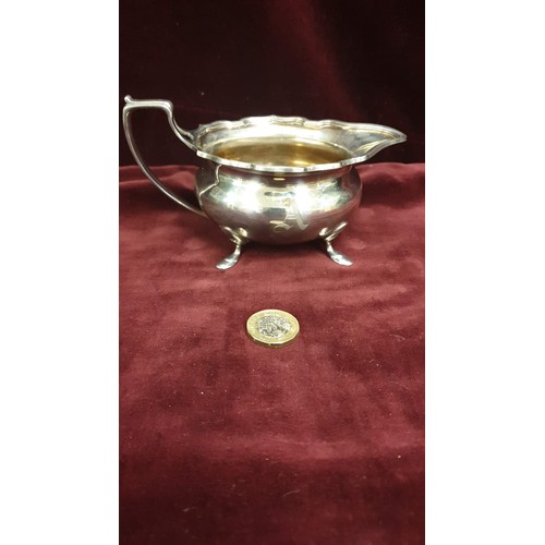 11a - Large Impressive Elkington & Co Birmingham Silver Hallmarked Tea Set Tea Pot 29 l  x 17d x14h, Sugar... 