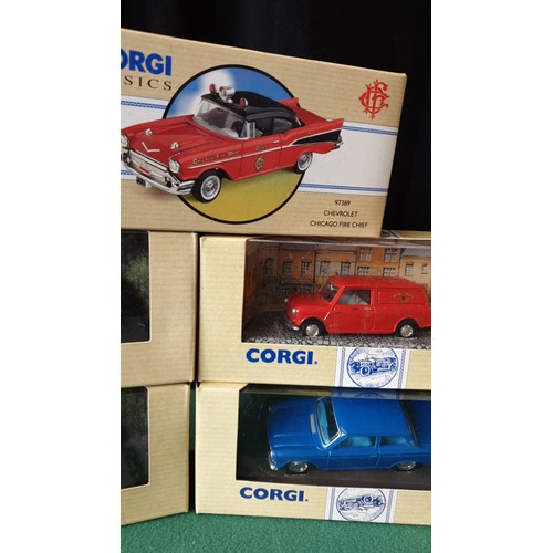 98a - 5 Corgi Classic Cars Mint And Boxed